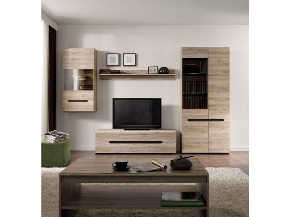 Elpasso coffee table - 65 x 46.5 x 110 cm - Light San Remo oak