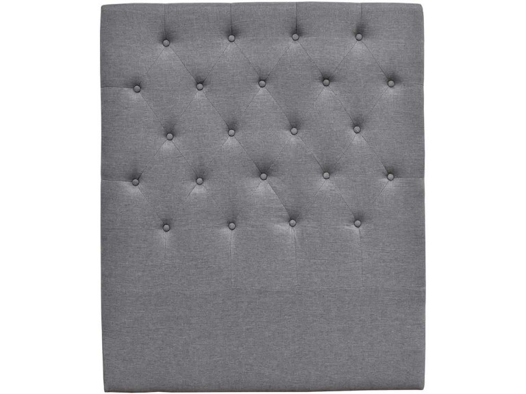 PADDED HEADBOARD 90CM DECO MADE OF FABRIC - GREY