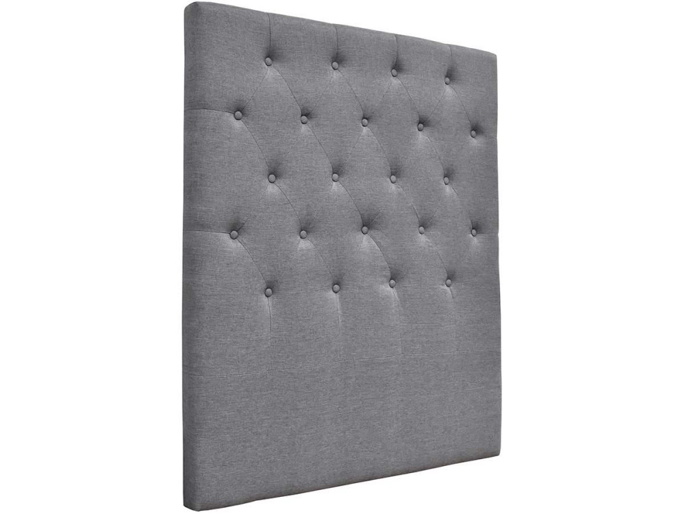 PADDED HEADBOARD 90CM DECO MADE OF FABRIC - GREY