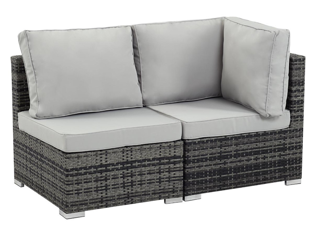 Garden lounge set 2 pcs "Ibiza" - Florida - Grey