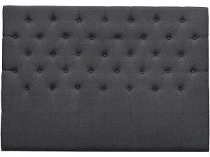 160CM DECO PADDED HEADBOARD MADE OF FABRIC - GREY