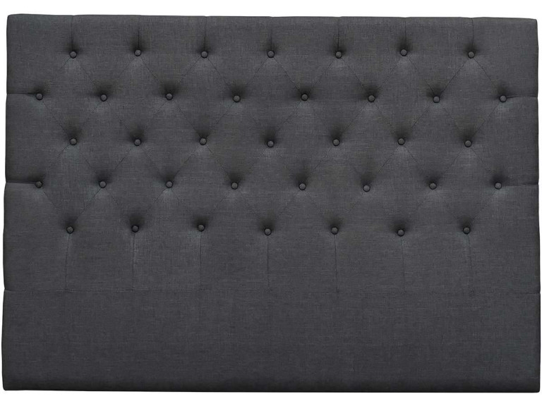 160CM DECO PADDED HEADBOARD MADE OF FABRIC - GREY