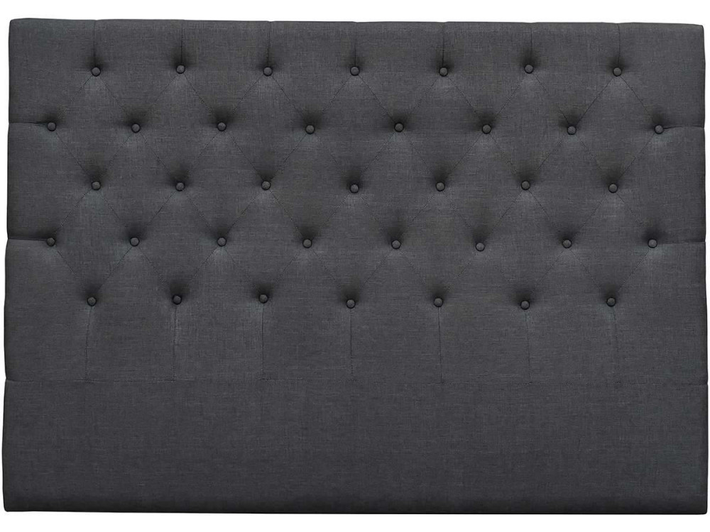 160CM DECO PADDED HEADBOARD MADE OF FABRIC - GREY