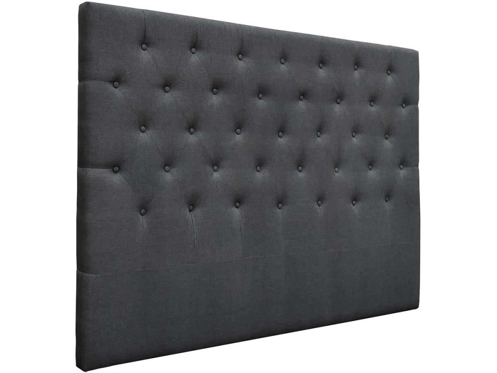 160CM DECO PADDED HEADBOARD MADE OF FABRIC - GREY