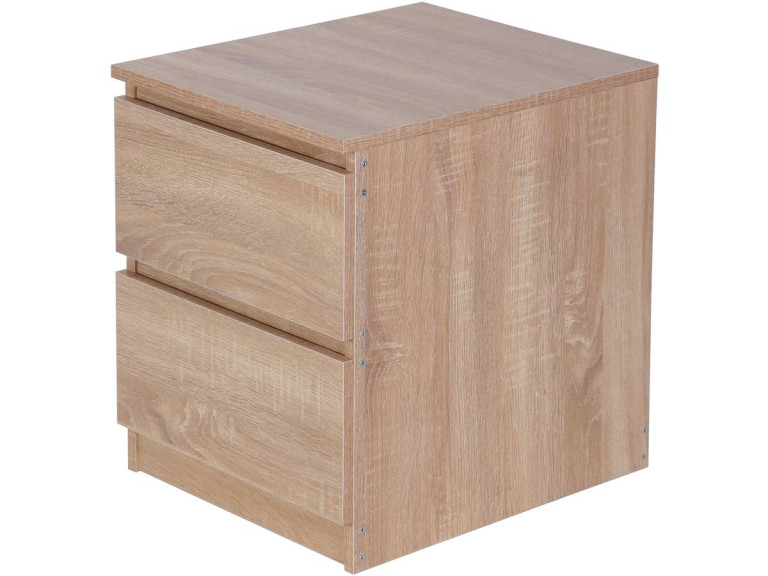 Tammy bedside table with 2 drawers - Oak