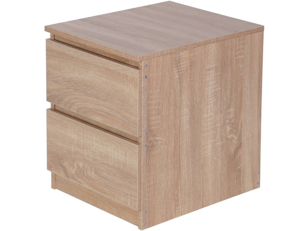 Tammy bedside table with 2 drawers - Oak