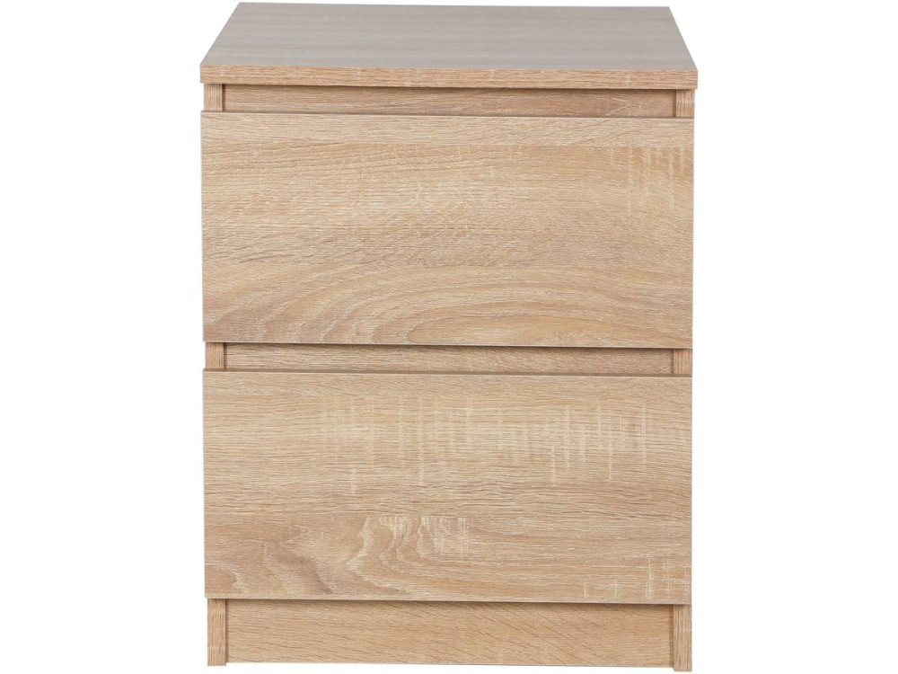 Tammy bedside table with 2 drawers - Oak