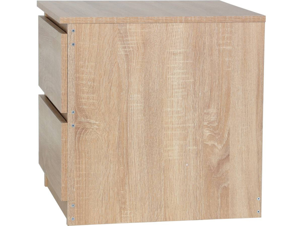 Tammy bedside table with 2 drawers - Oak