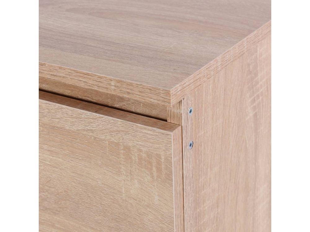 Tammy bedside table with 2 drawers - Oak