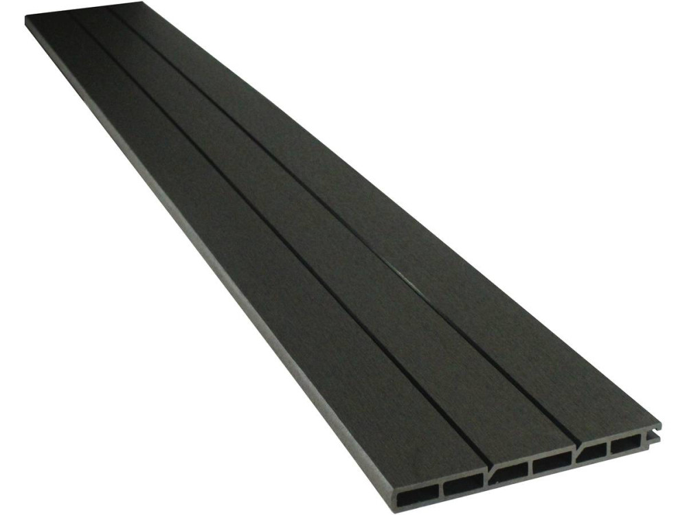 4.8mx1.2m Composite Fence Kit - Fixing kit included - Dark Grey