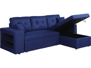 Convertible corner sofa  "Axel" Couleur Bleu