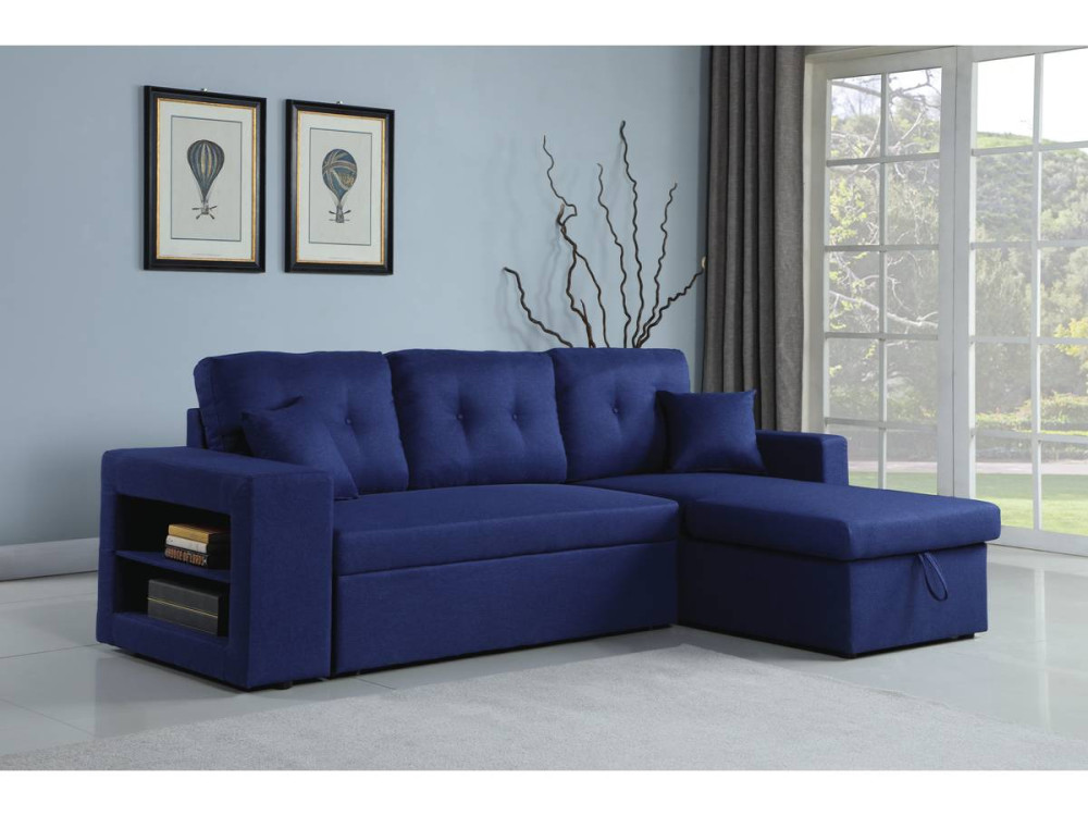 Convertible corner sofa  "Axel" - Blue