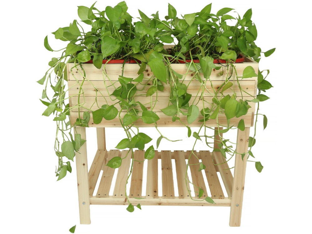 Wooden vegetable patch on legs "Rose" - 79 x 40 x 79.5 cm