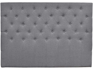 HEADBOARD PADDED 140 CM DECO IN FABRIC - GREY