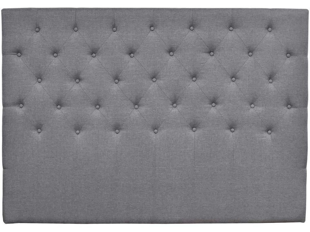 HEADBOARD PADDED 140 CM DECO IN FABRIC - GREY