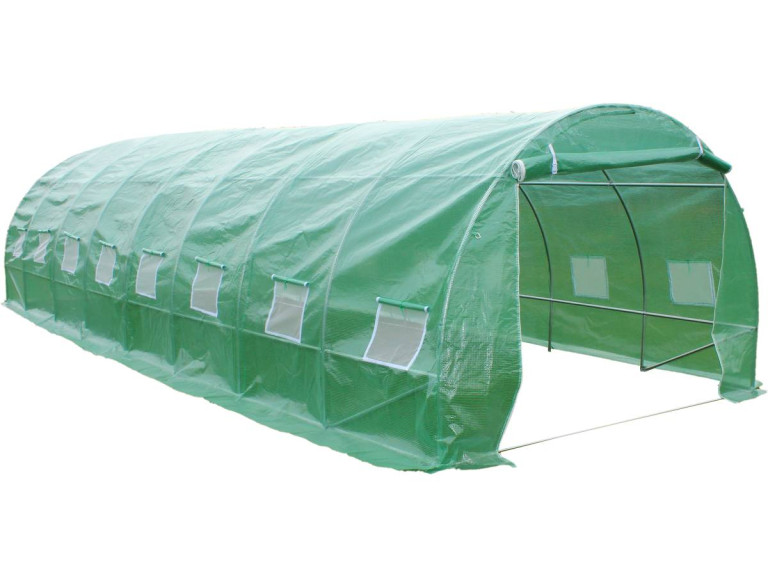 Greenhouse Tunnel "Althea" - 24m² (258.3 sq. ft.) - 8 m x 3 m x 2 m (26.2 ft. x 9.8 ft. x 6.6 ft.)