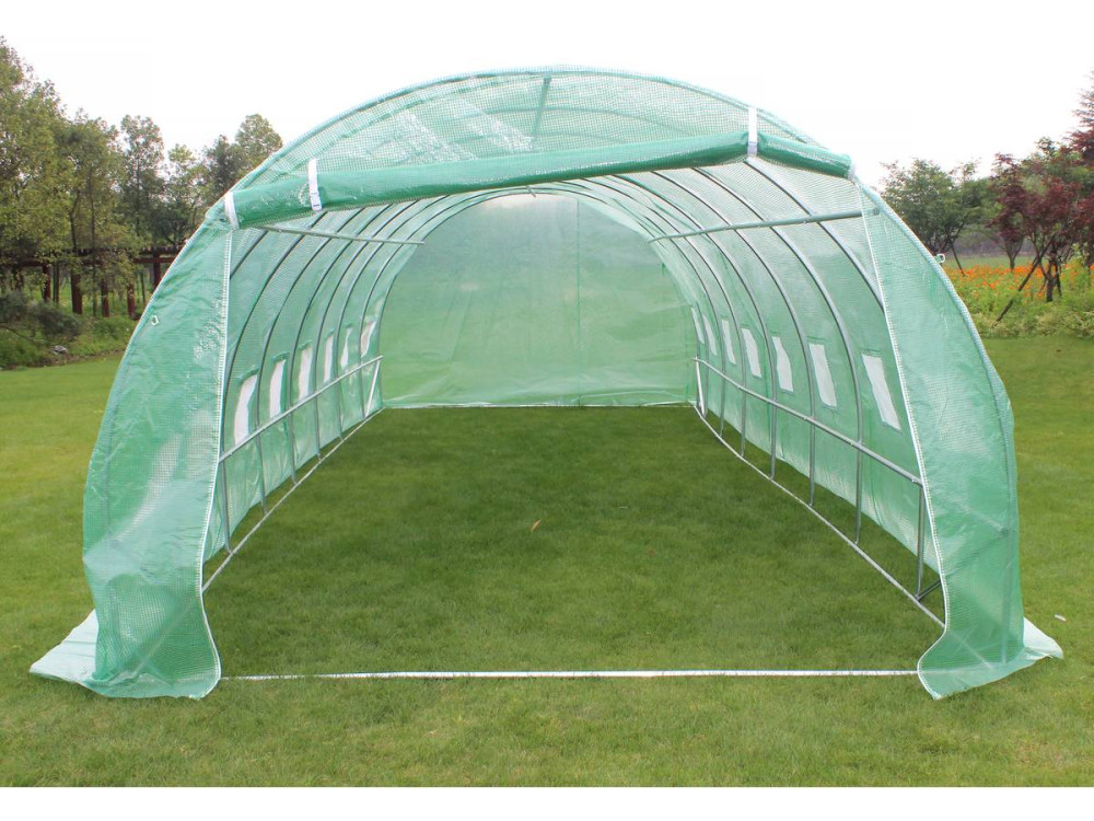 Greenhouse Tunnel "Althea" - 24m² (258.3 sq. ft.) - 8 m x 3 m x 2 m (26.2 ft. x 9.8 ft. x 6.6 ft.)