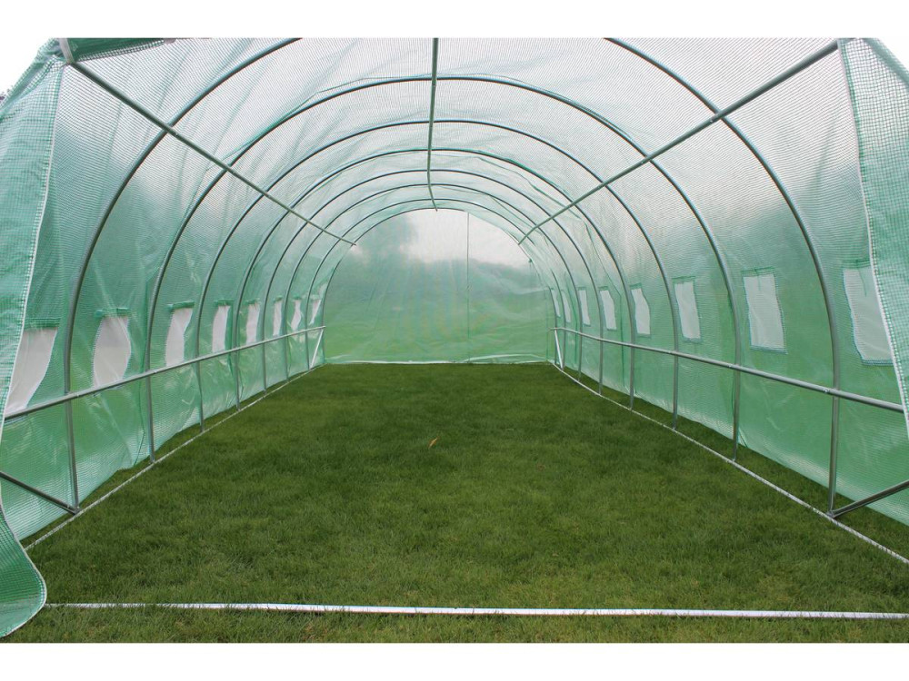 Greenhouse Tunnel "Althea" - 24m² (258.3 sq. ft.) - 8 m x 3 m x 2 m (26.2 ft. x 9.8 ft. x 6.6 ft.)