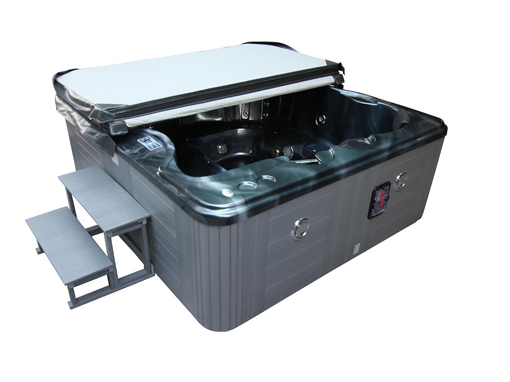 Cuba 6-seater spa - Grey tank - Balboa system + integrated Bluetooth - 220x210x80cm