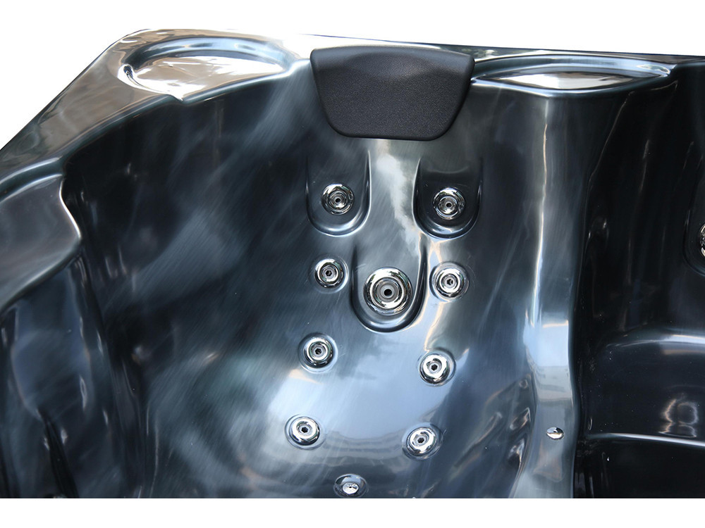 Cuba 6-seater spa - Grey tank - Balboa system + integrated Bluetooth - 220x210x80cm