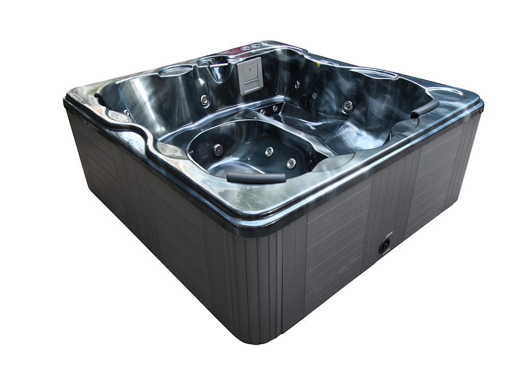 Cuba 6-seater spa - Grey tank - Balboa system + integrated Bluetooth - 220x210x80cm