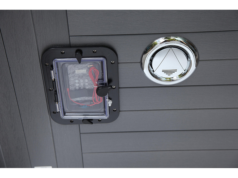 Cuba 6-seater spa - Grey tank - Balboa system + integrated Bluetooth - 220x210x80cm
