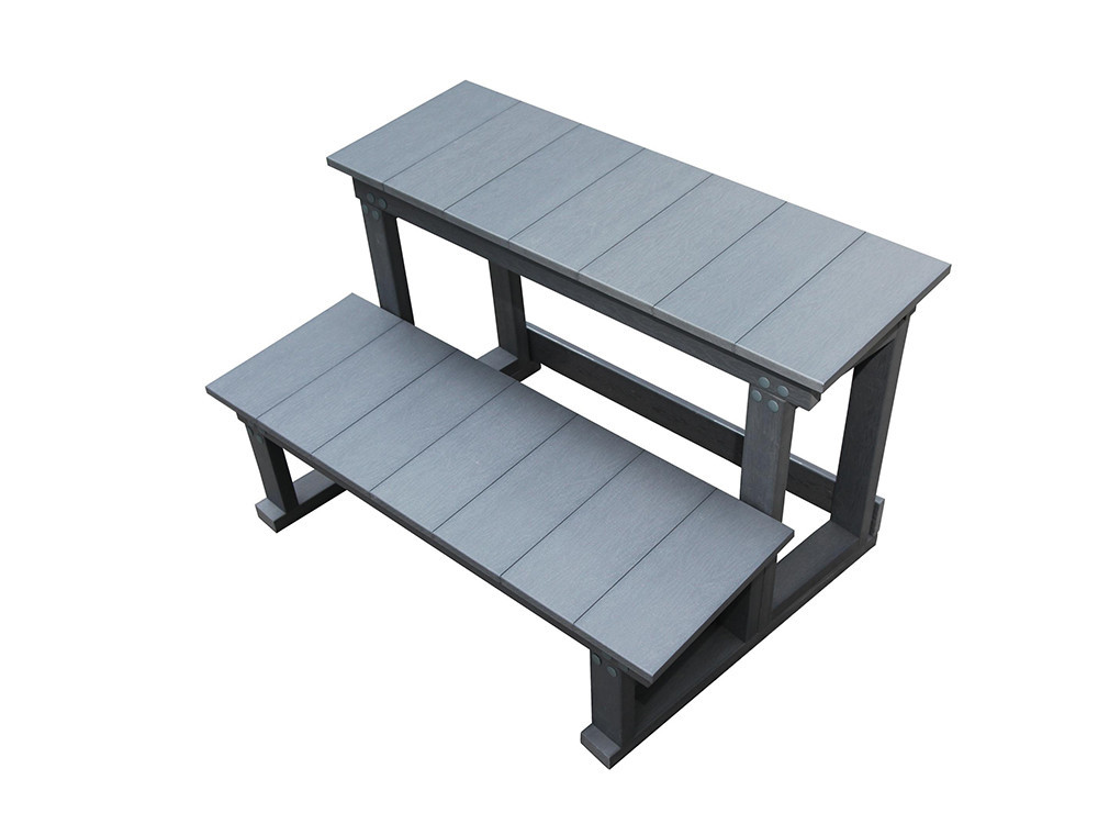 Cuba 6-seater spa - Grey tank - Balboa system + integrated Bluetooth - 220x210x80cm