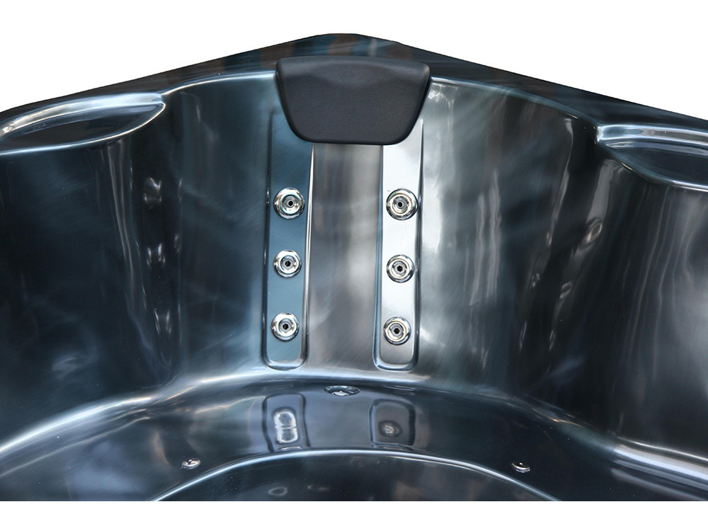 Cuba 6-seater spa - Grey tank - Balboa system + integrated Bluetooth - 220x210x80cm