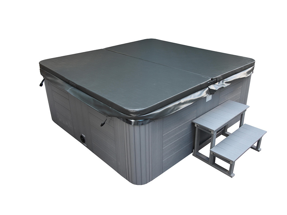 Cuba 6-seater spa - Grey tank - Balboa system + integrated Bluetooth - 220x210x80cm