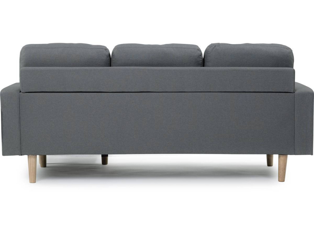 Reversible corner sofa "Gabby" in fabric - 3 seats - Grey