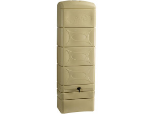 300 L wall-mounted water collector with "Malang" niche connection kit - Beige