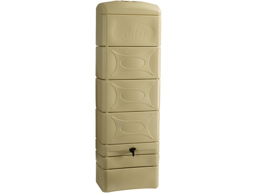 300 L wall-mounted water collector with "Malang" niche connection kit - Beige