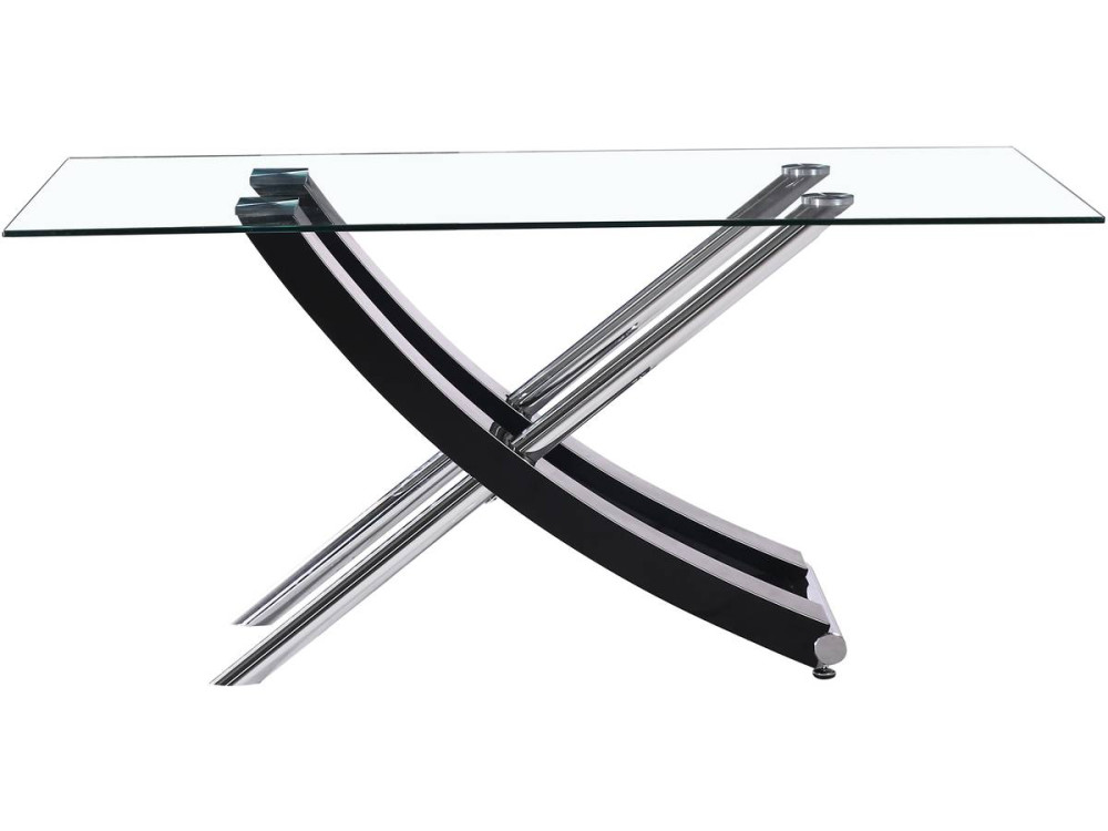 "Diva" dining table - 160 x 90 x 76 cm - Lacquered black