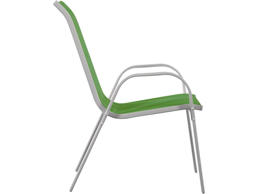 "Cordoba" Textilene garden chair - Phoenix - Green - Pack of 4