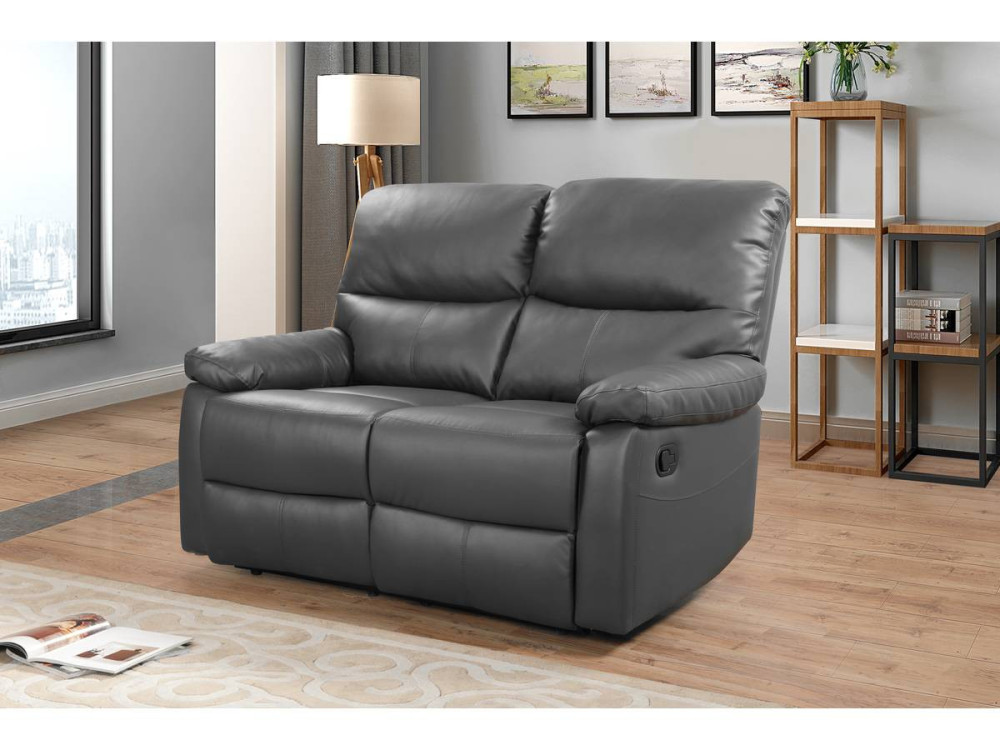 LINCOLN RECLINER SOFA -  2-SEATER - TAUPE