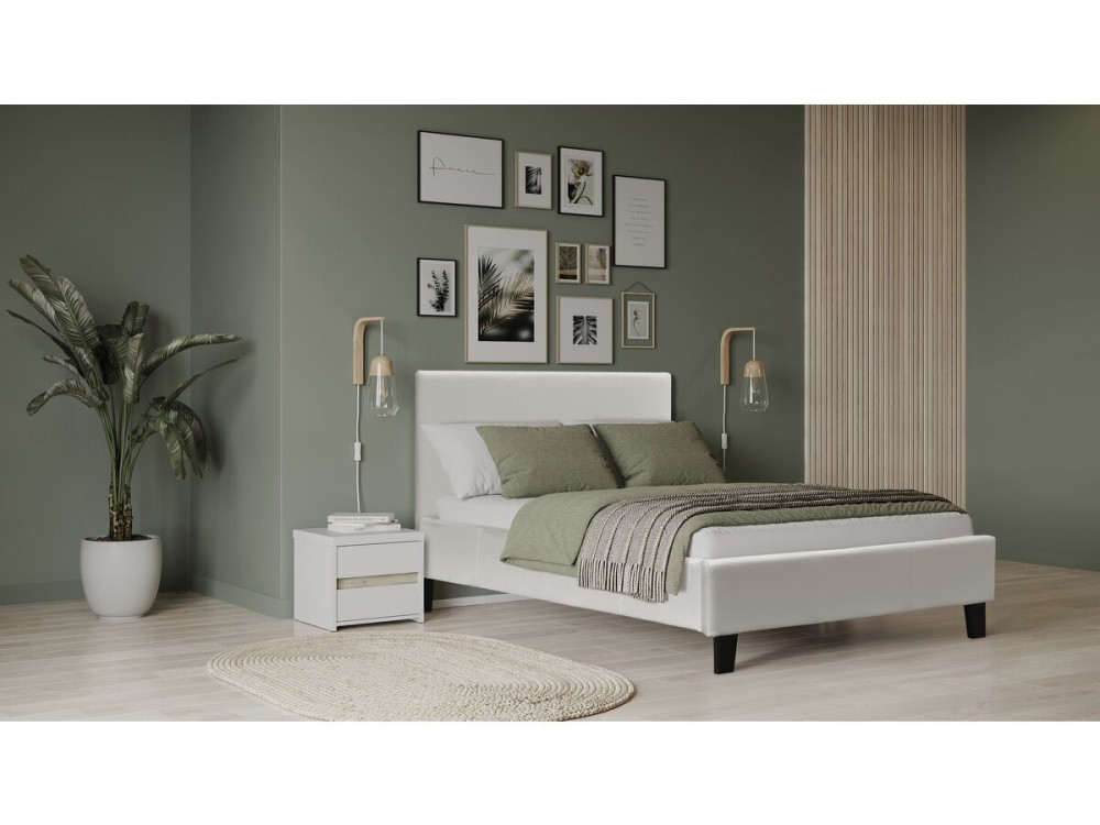 Bed "Lina"  90 x 190cm - Beige