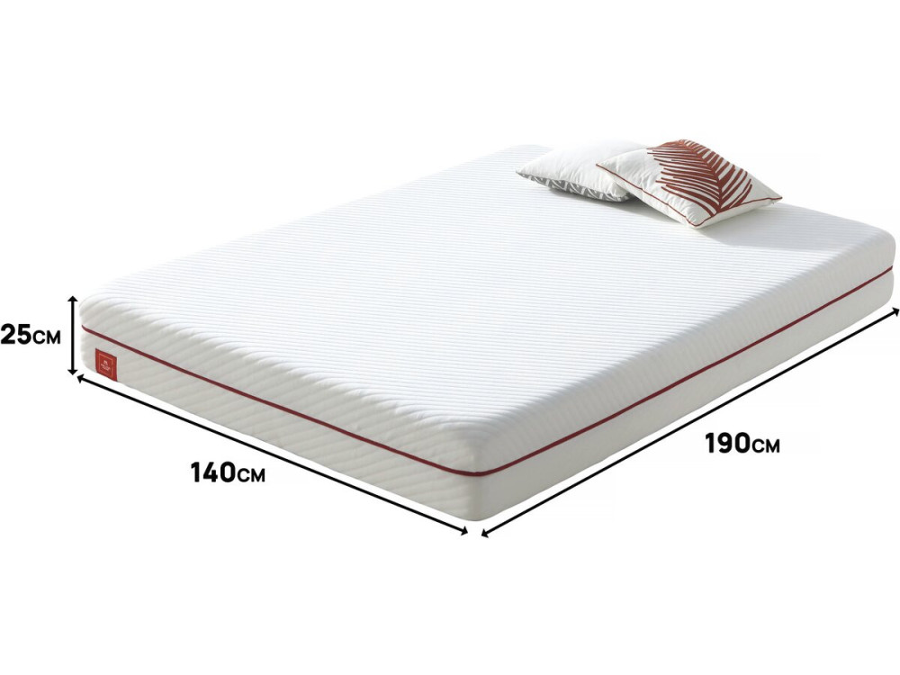 Sana memory foam mattress - 142 x 192 cm