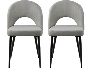 Set of 2 "Alma" chairs - Grey