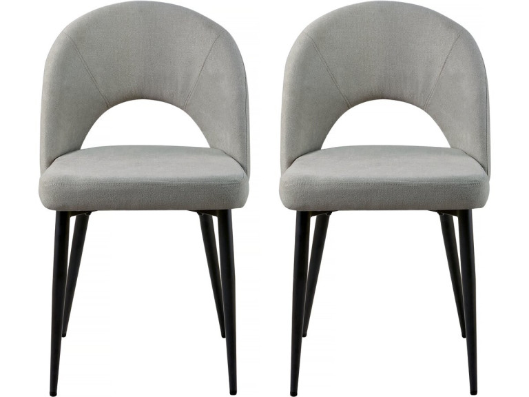 Set of 2 "Alma" chairs - Grey