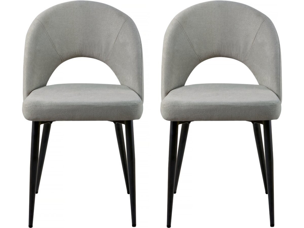 Set of 2 "Alma" chairs - Grey