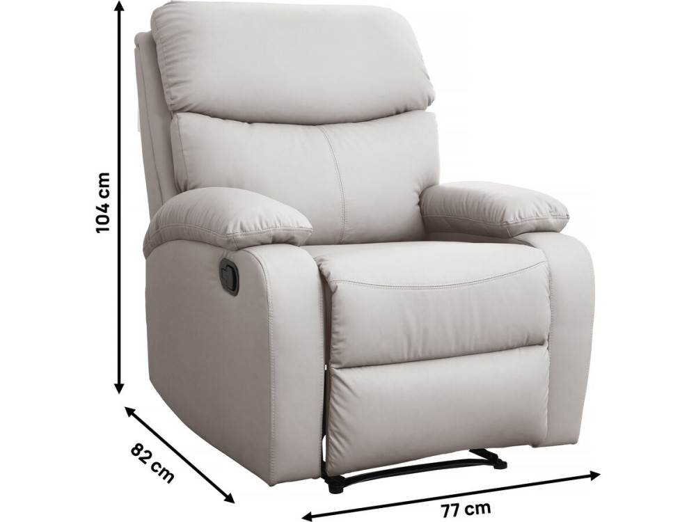 Giselle" recliner - Beige