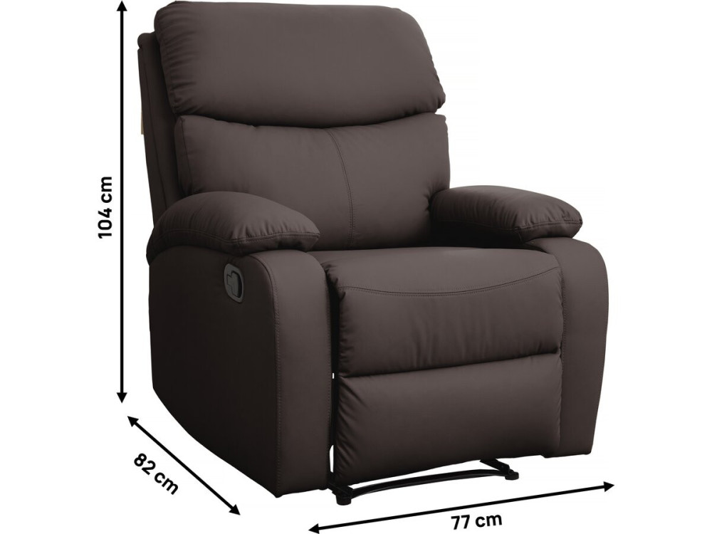 Giselle" recliner - Brown