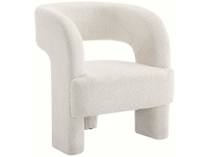 Madison 3-legged loop design armchair - White