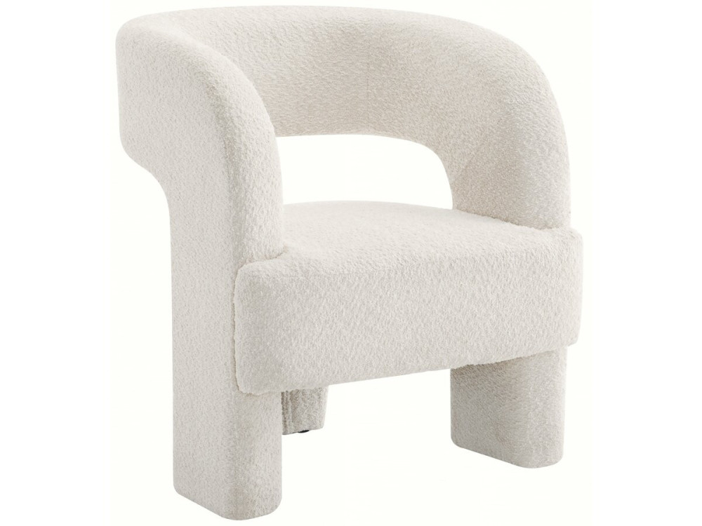 Madison 3-legged loop design armchair - White