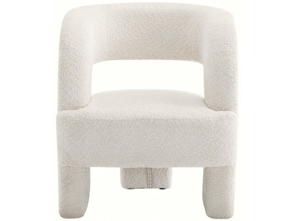 Madison 3-legged loop design armchair - White