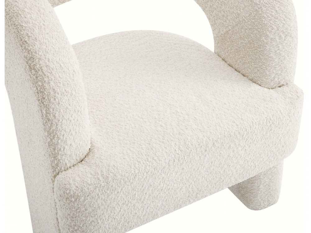 Madison 3-legged loop design armchair - White