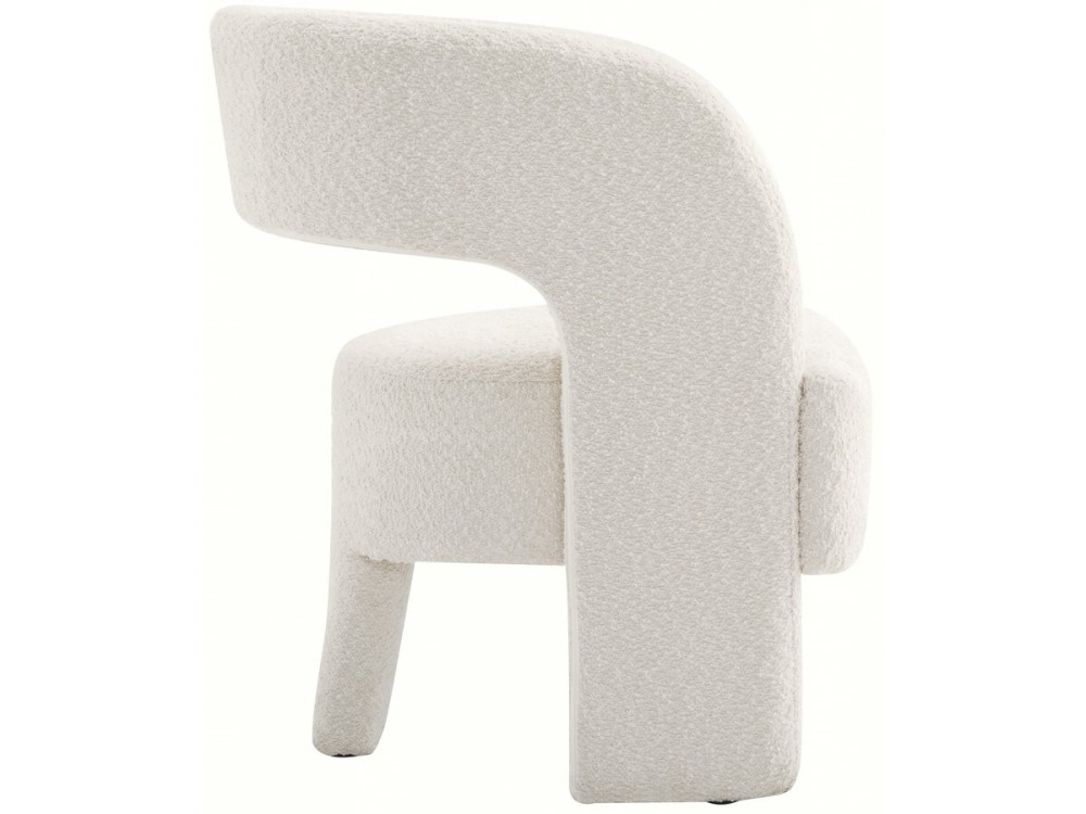 Madison 3-legged loop design armchair - White