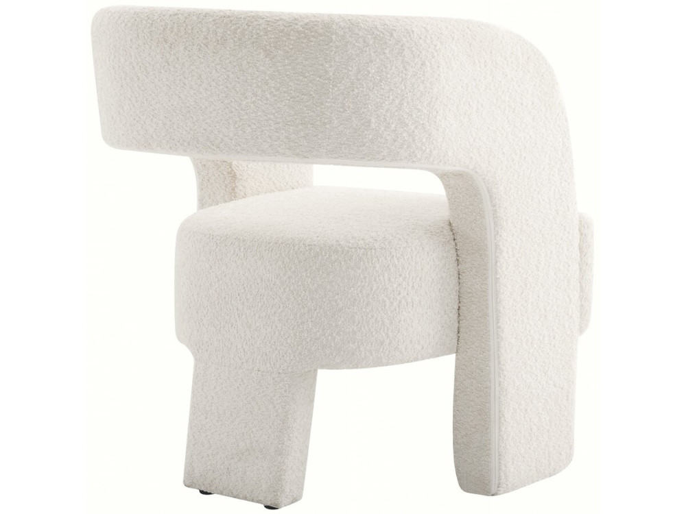 Madison 3-legged loop design armchair - White