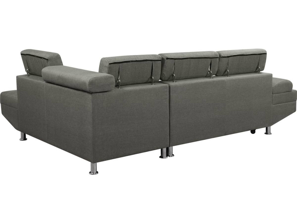 Sophia luxe corner sofa - 265 x 190.5 x 80/91 cm - Grey - Right angle