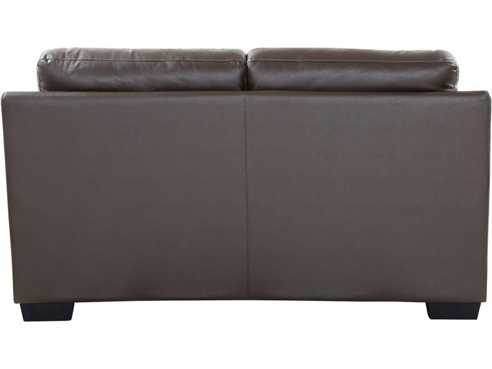 Leather / PVC "Cardiff" sofa - 2 seater - Chocolate